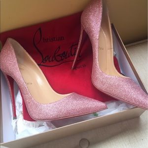 Christian Louboutin So Kate Pink Glitter 39.5