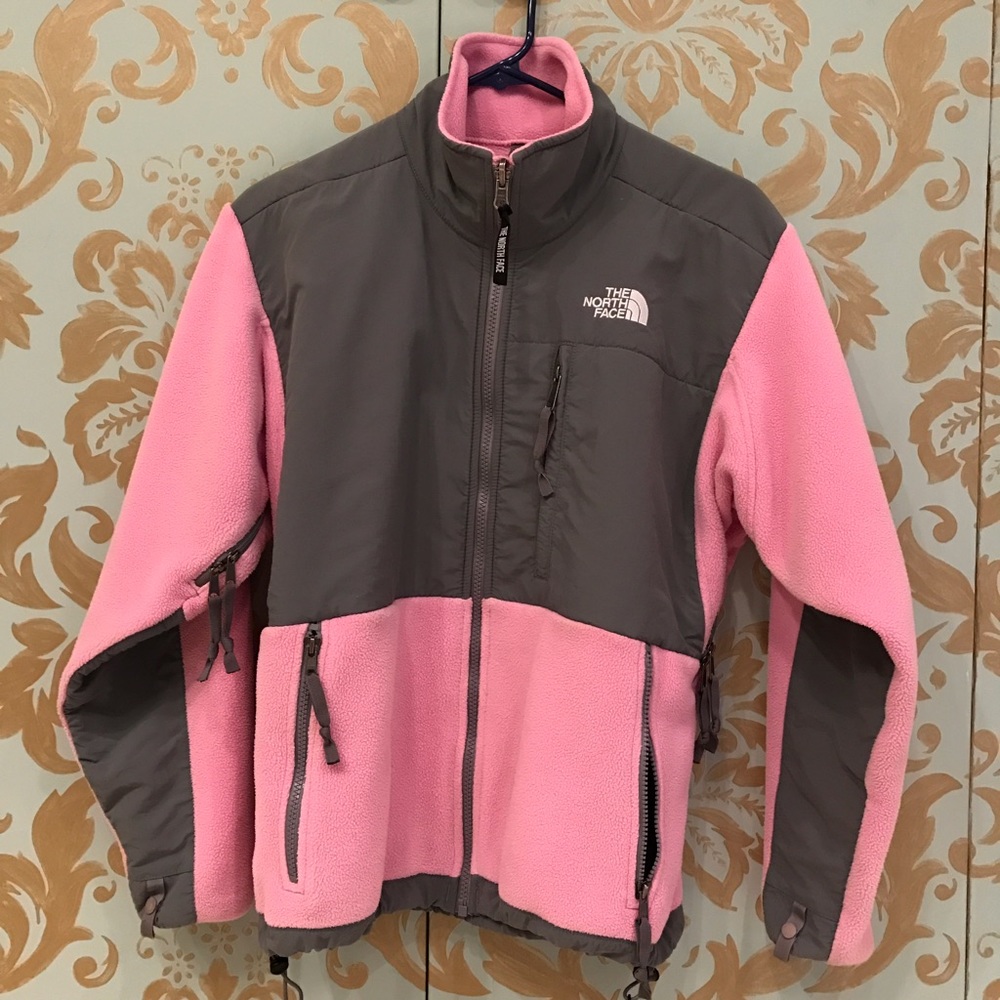 The North Face Pink/Grey Denali Polartec Shell