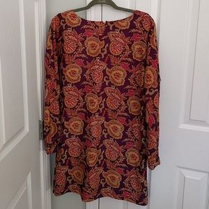 Loft paisley shift dress