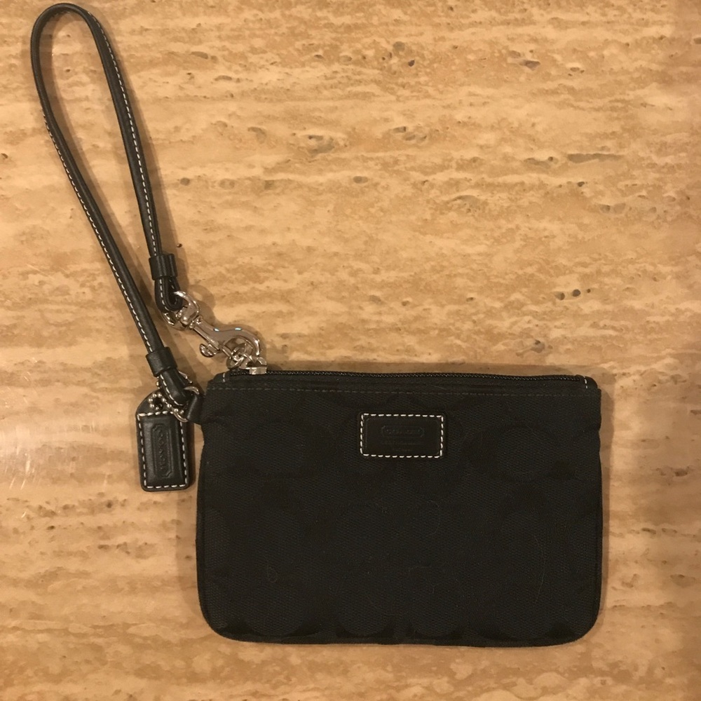 Small coach wristlet
