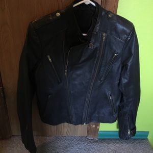 Leather ladies jacket