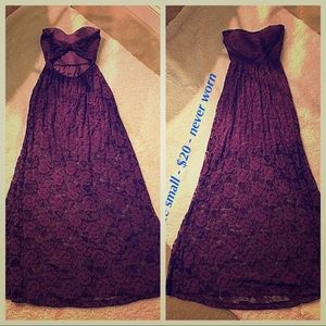 Sweetheart Purple Dress