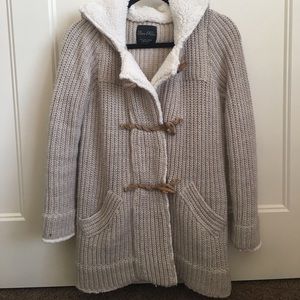 Zara knit toggle sweater/coat