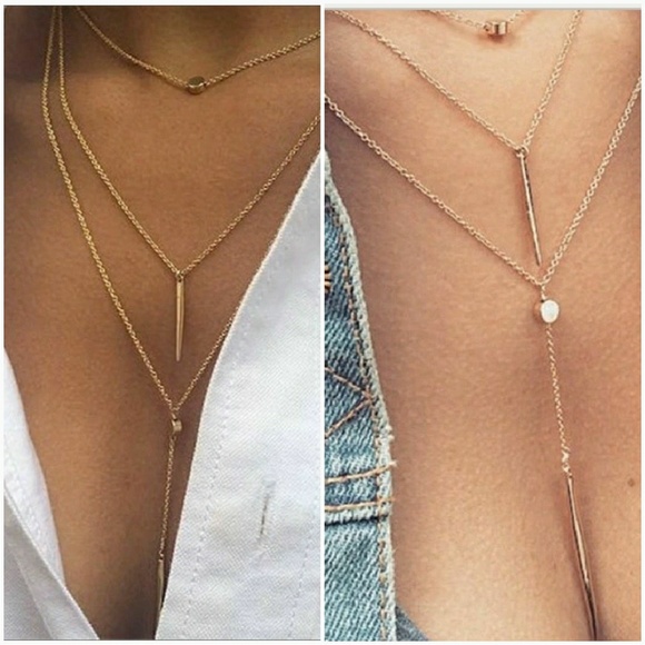 LAYER BOHO STYLE NECKLACE - Picture 2 of 2