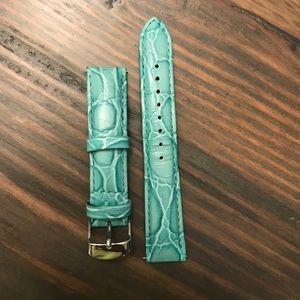 18mm leather Michele watch strap