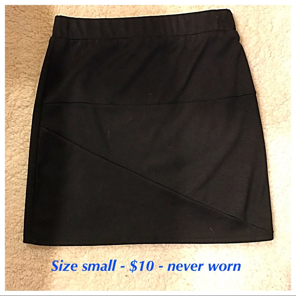 Black pencil skirt