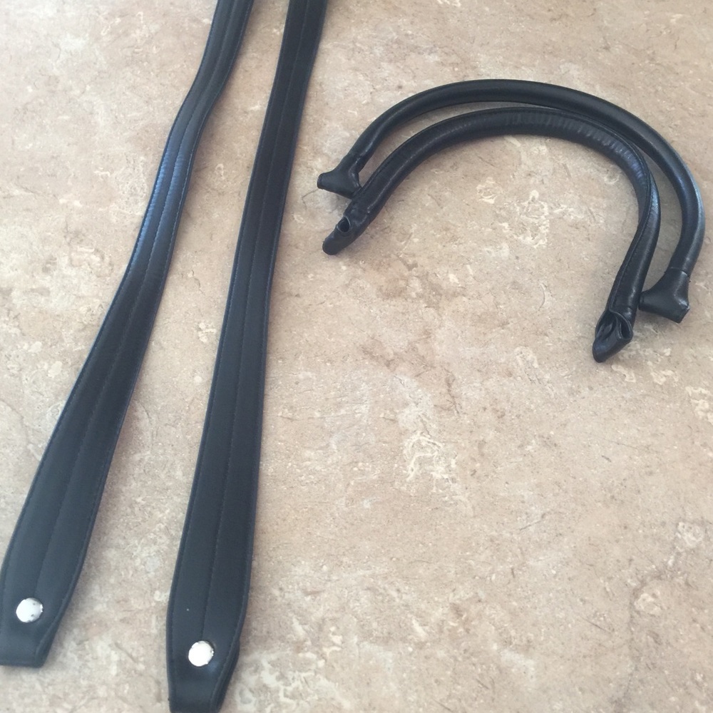 Miche black straps and handles