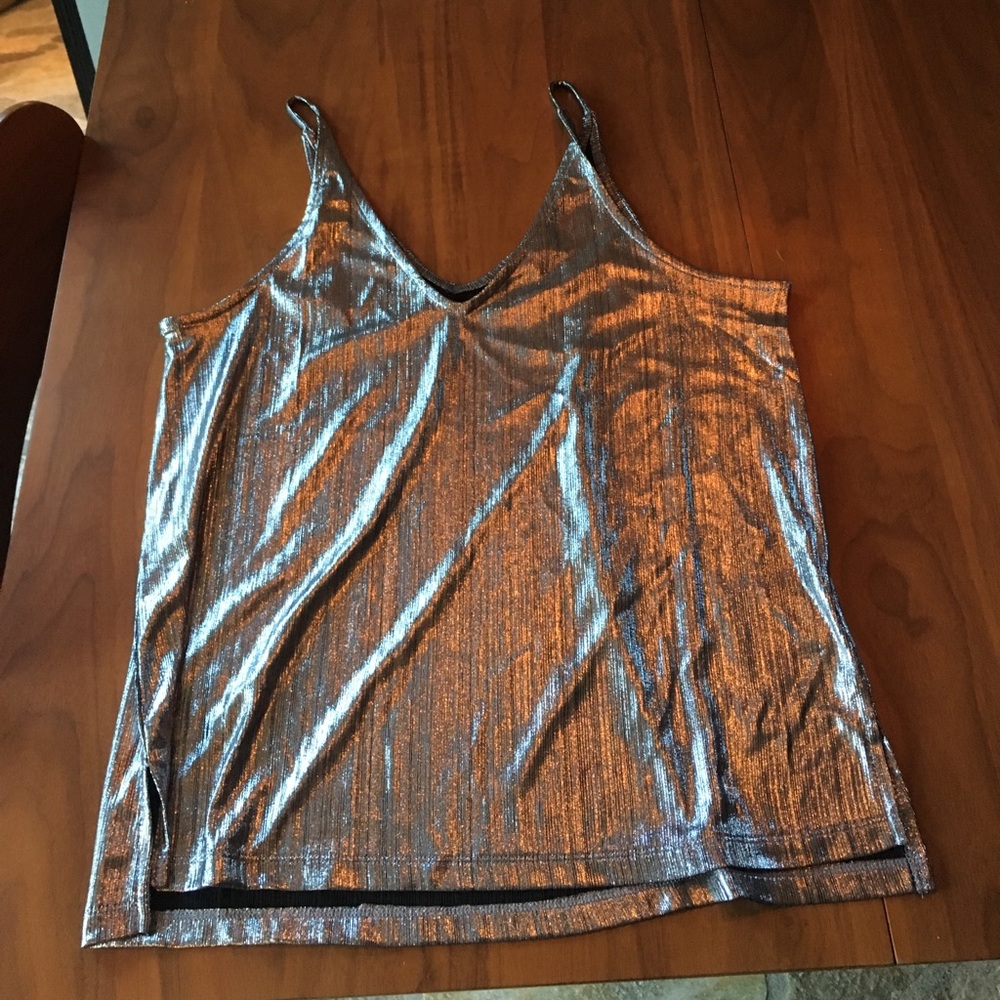 Metallic h&m tank