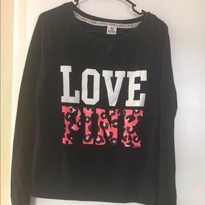 Love pink crew neck