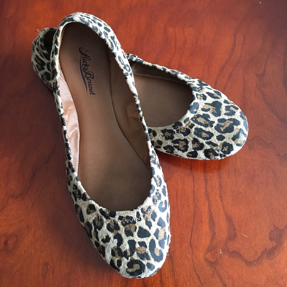 Lucky Brand Leopard Ballet Flats
