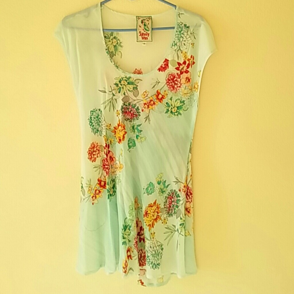 Johnny Was floral blouse