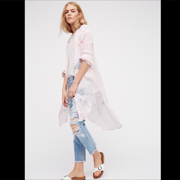 ❗️LAST CHANCE LOWEST❗️ FREE PEOPLE tiedye tunic - Picture 2 of 5