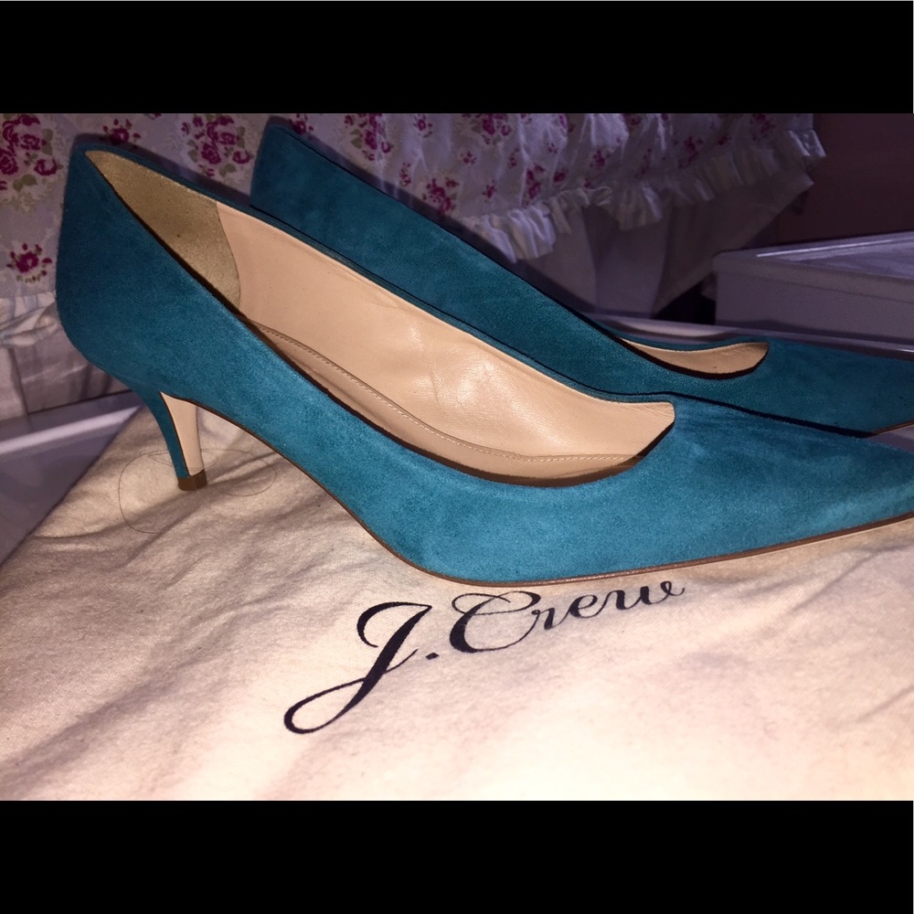 JCrew Kitten Dulci suede pumps