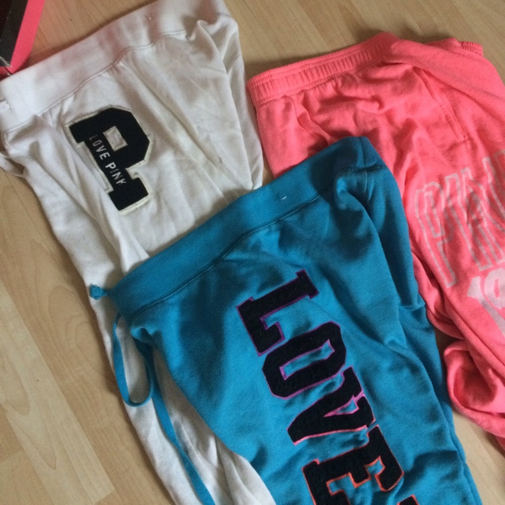 Bundle of vs pink sweat pants