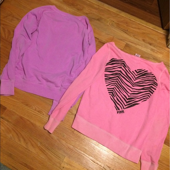 Bundle of vs pink crew necks - Picture 2 of 2