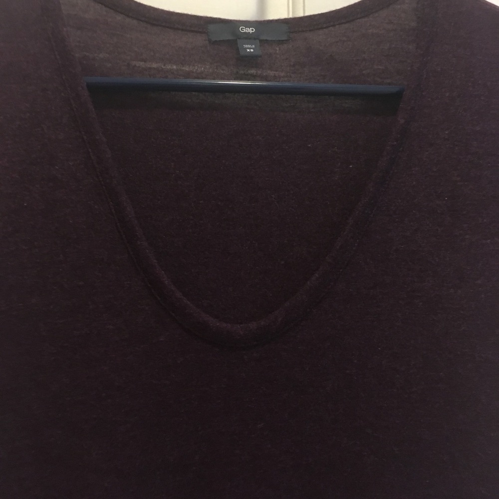 GAP Dark Purple Marled Tee