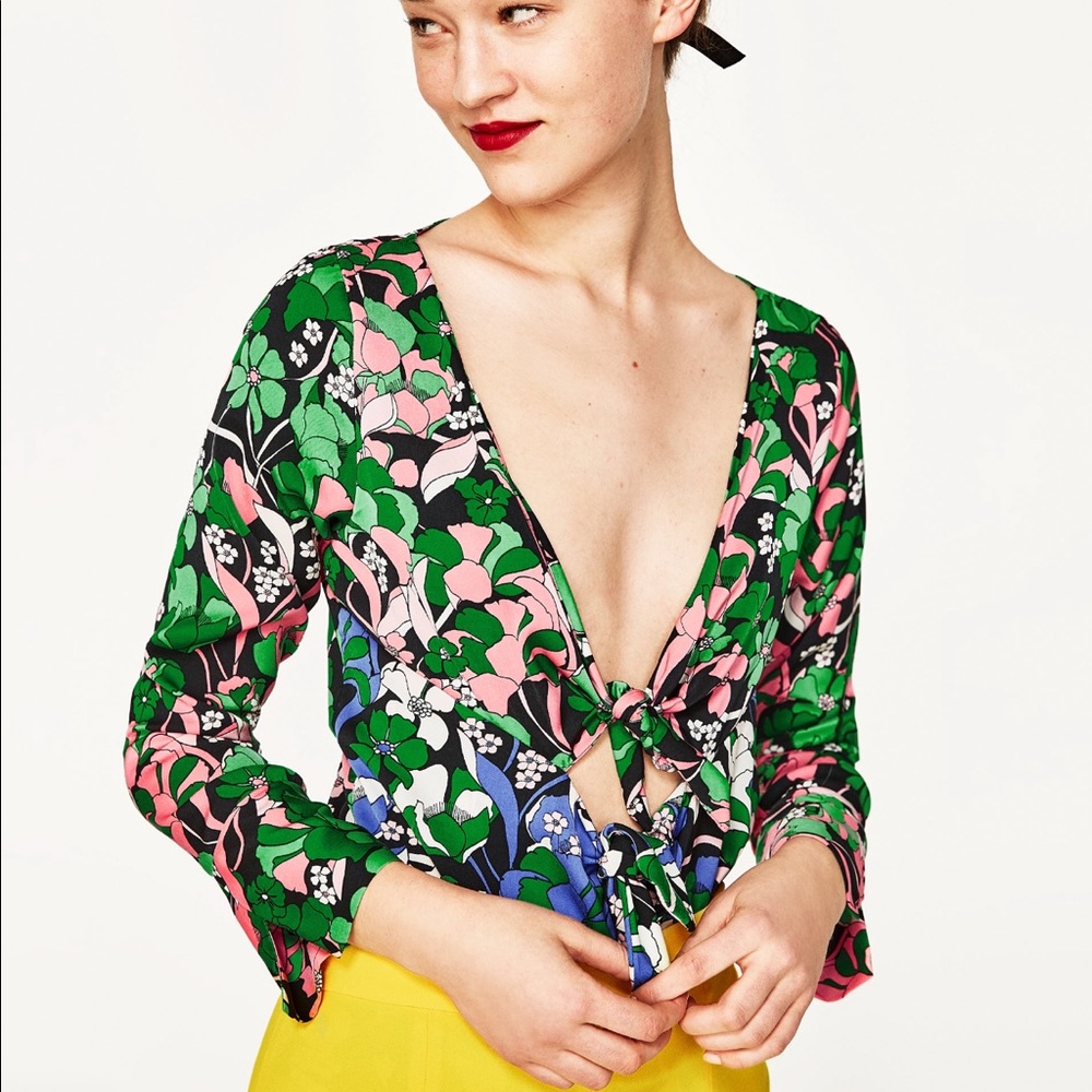 Zara floral bodysuit - Picture 1 of 4