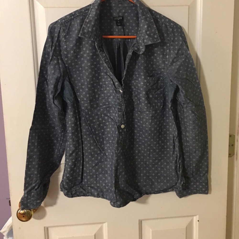 J. Crew button down jean top