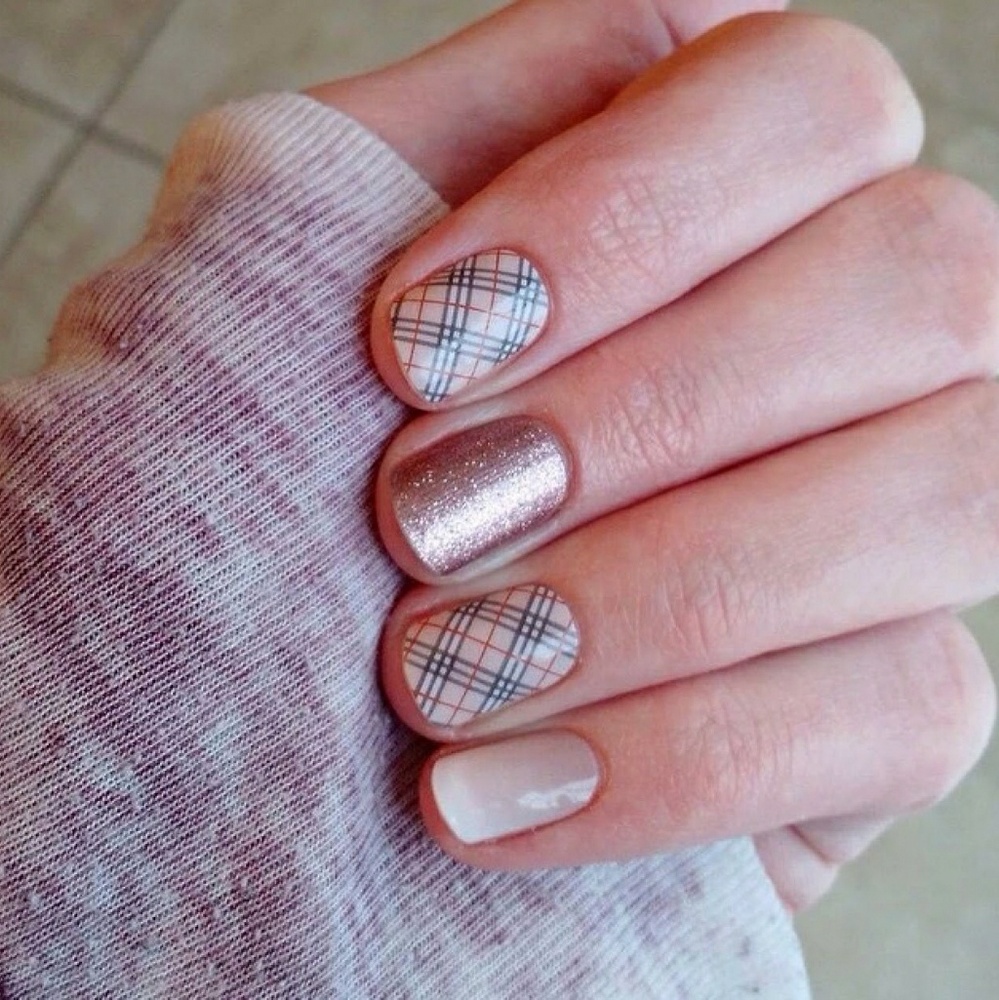 Jamberry rose gold sparkle wrap