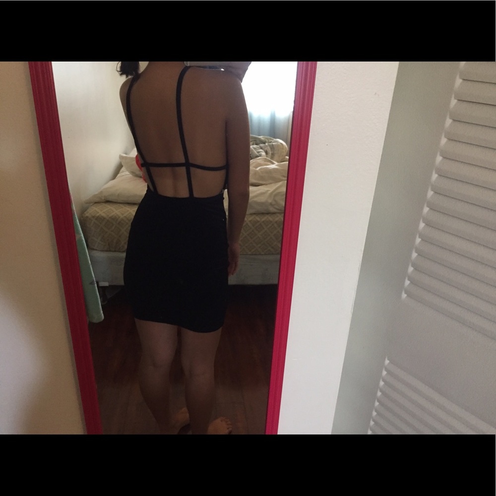 American Apparel Black Velvet Dress