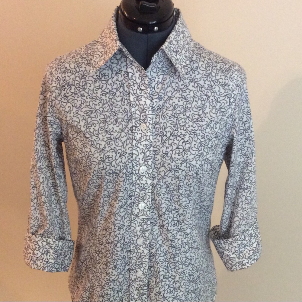 FINAL PRICE Coldwater Creek Floral Button Up Shirt