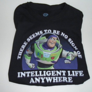 Disney Pixar Buzz Mens Black T-Shirt Size XL