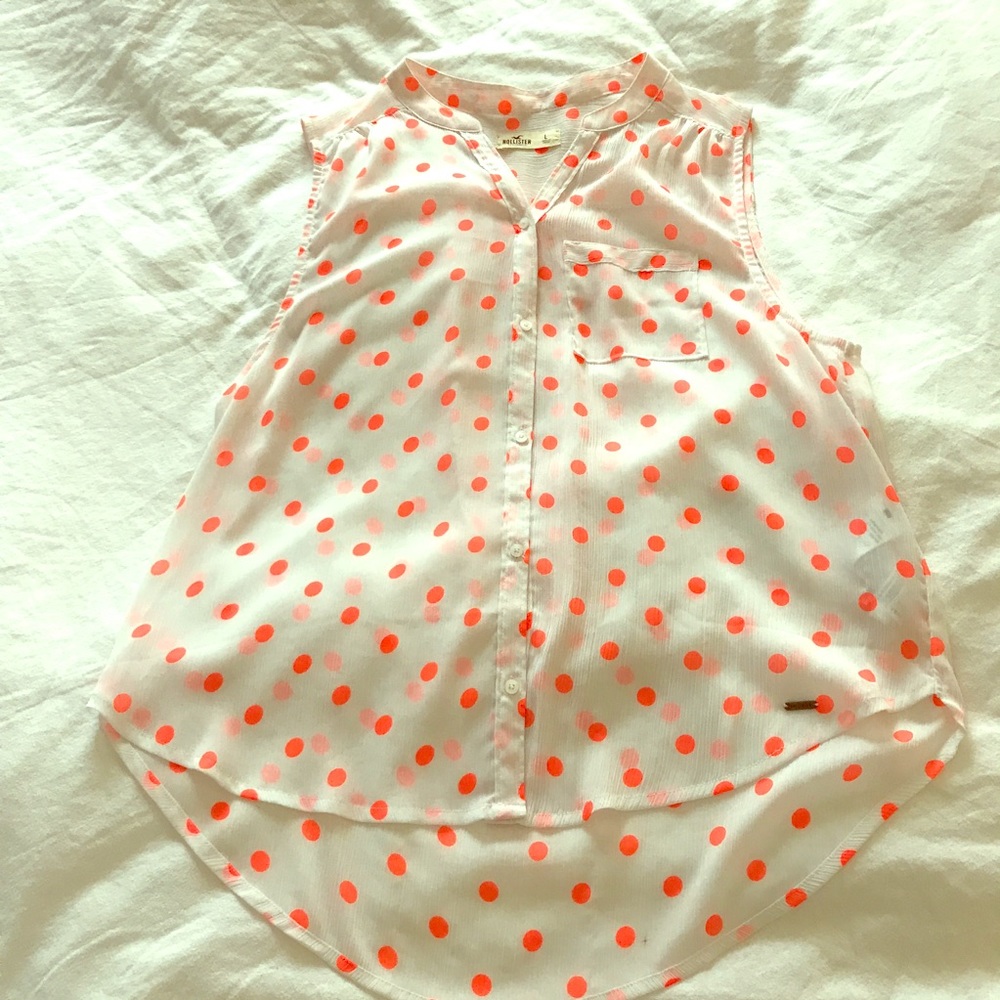 Hollister polka dot top