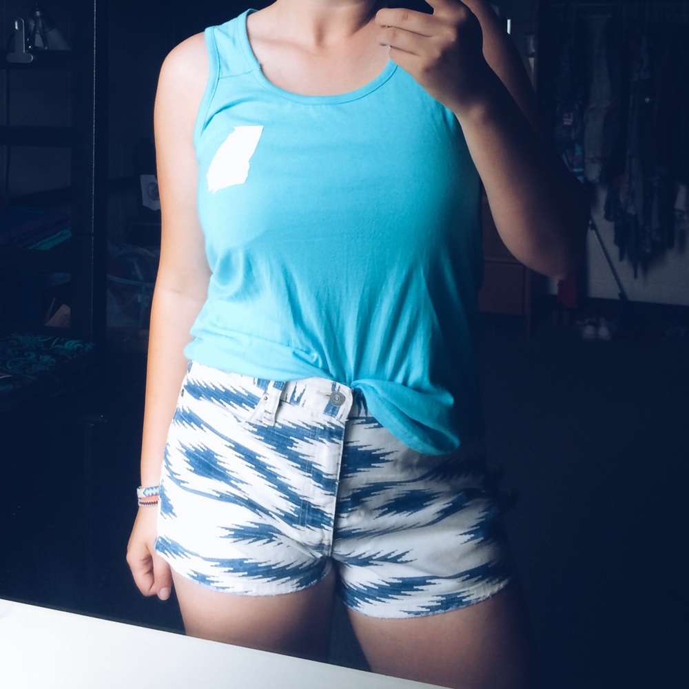 Simply Southern Georgia State Tshirt W L Blue