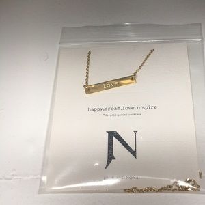 Stamped "Love" Necklace