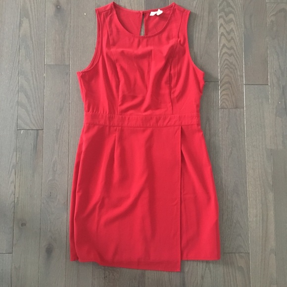 Red Open Back Dress - Picture 2 of 6