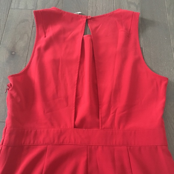 Red Open Back Dress - Picture 5 of 6