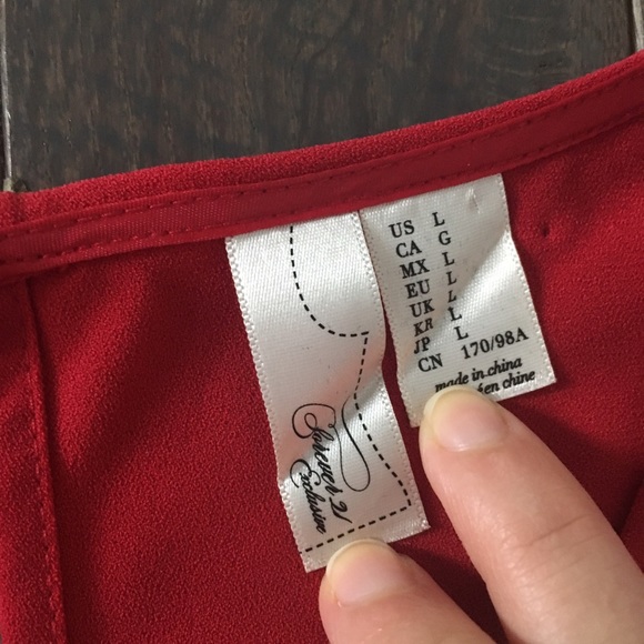 Red Open Back Dress - Picture 6 of 6