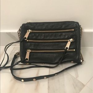 Rebecca Minkoff 5-Zip Mini Leather Crossbody
