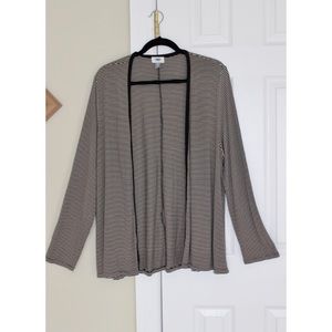 🆕 Old Navy Black and Taupe Striped Cardigan