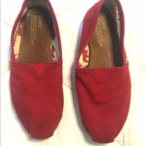 Toms shoes - Red - Sz. 8