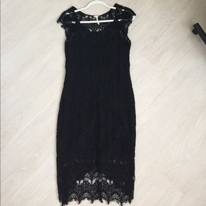 Never worn free people black lace dress