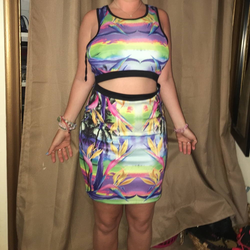 Colorful flower dress