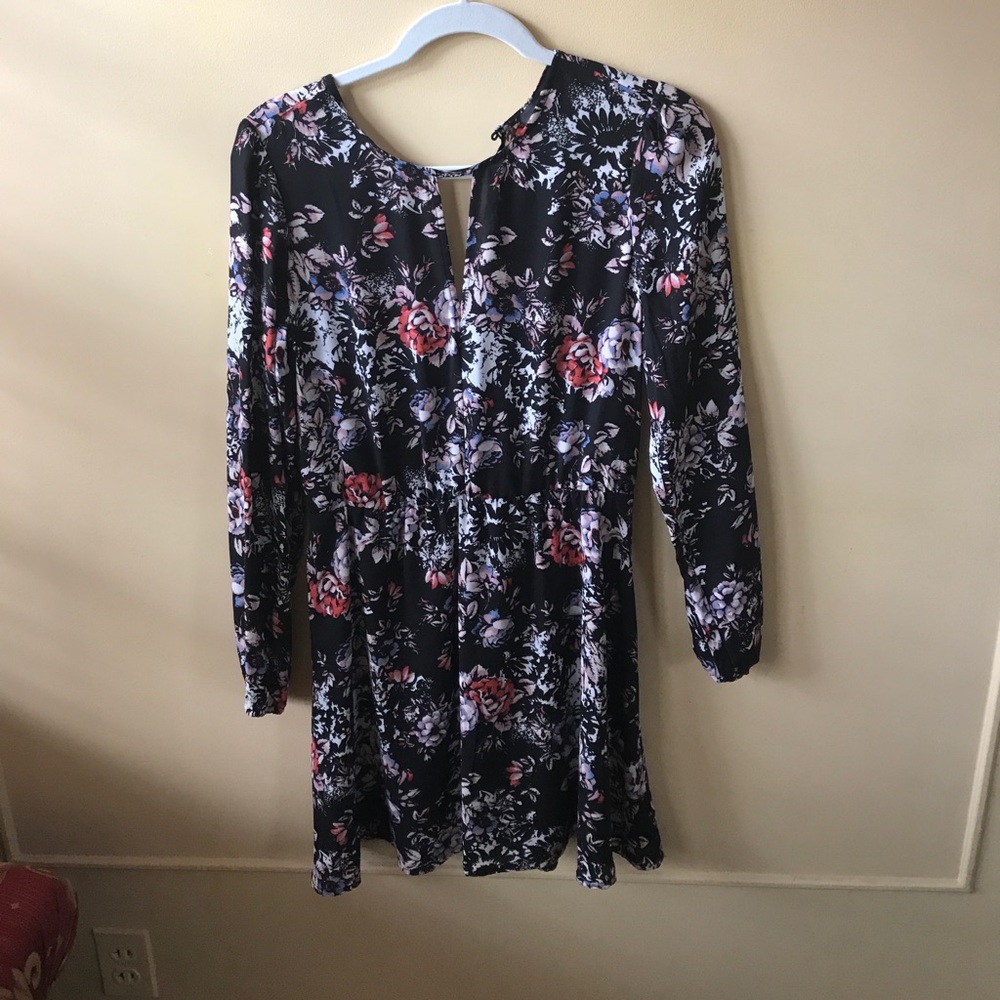 Aqua floral dress
