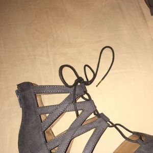 Women's Mossimo lace-up pointed toe flats