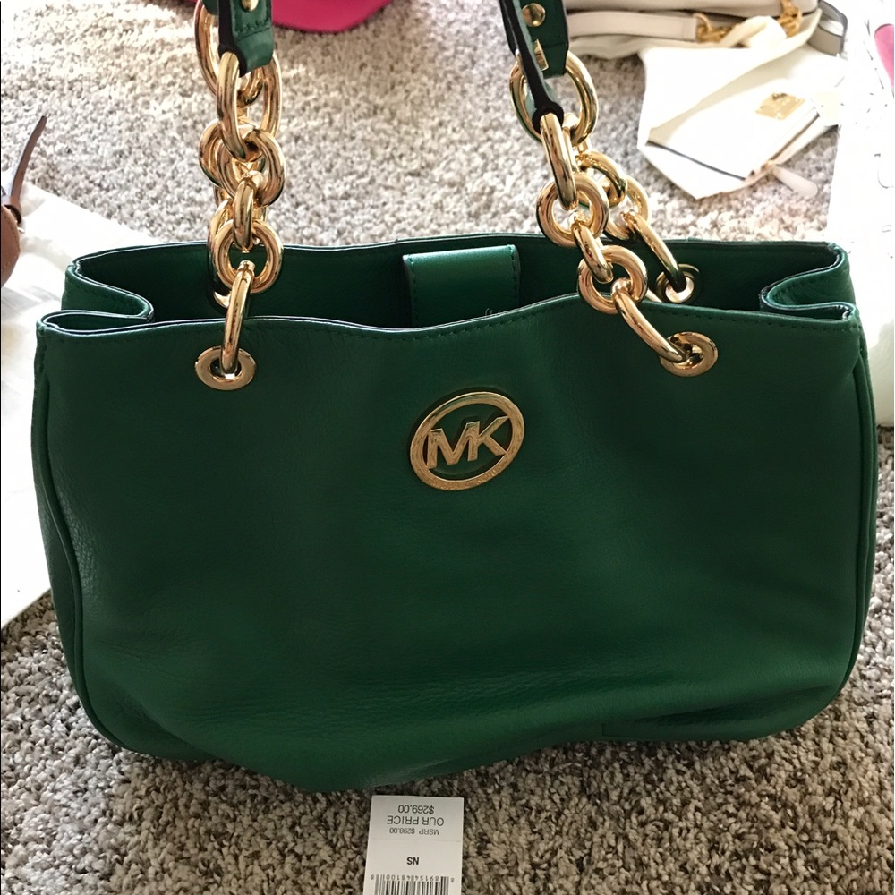 Mk green purse