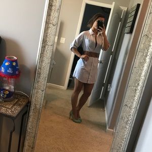 Button down oxford style dress