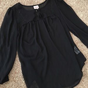 Sheer Black Blouse