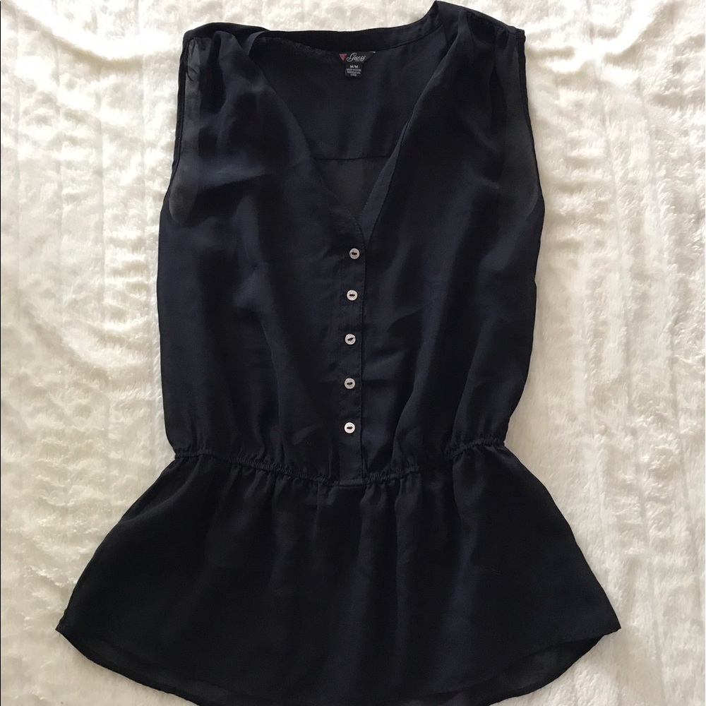 Guess peplum tank top