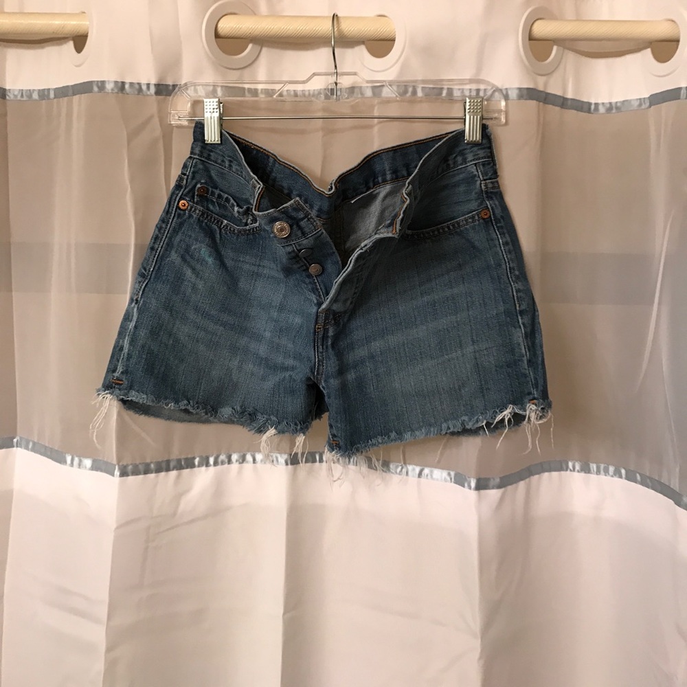 Levi's hiwaist denim shorts size 2