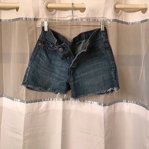 Levi's hiwaist denim shorts size 2
