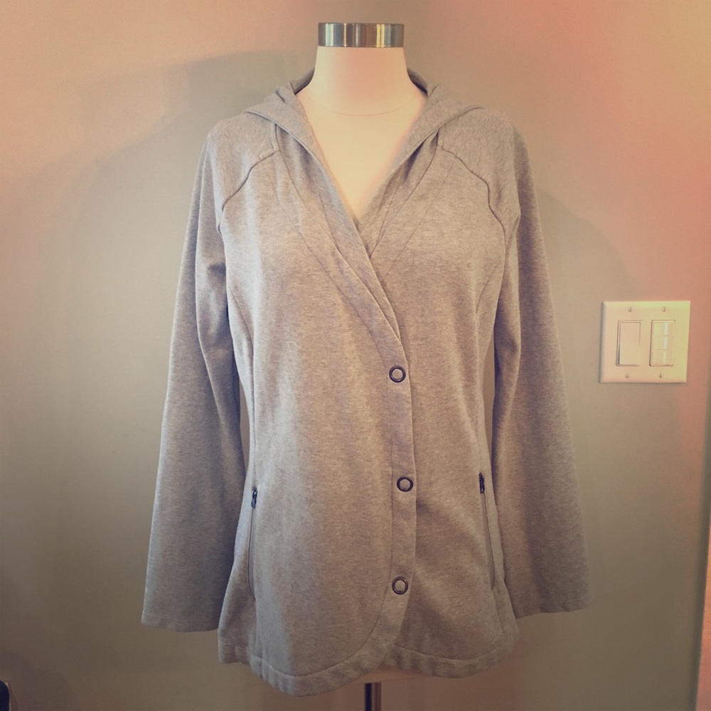 Athleta button up hoodie/sweatshirt