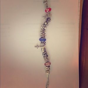 Pandora bracelet WITH all charms pictured.