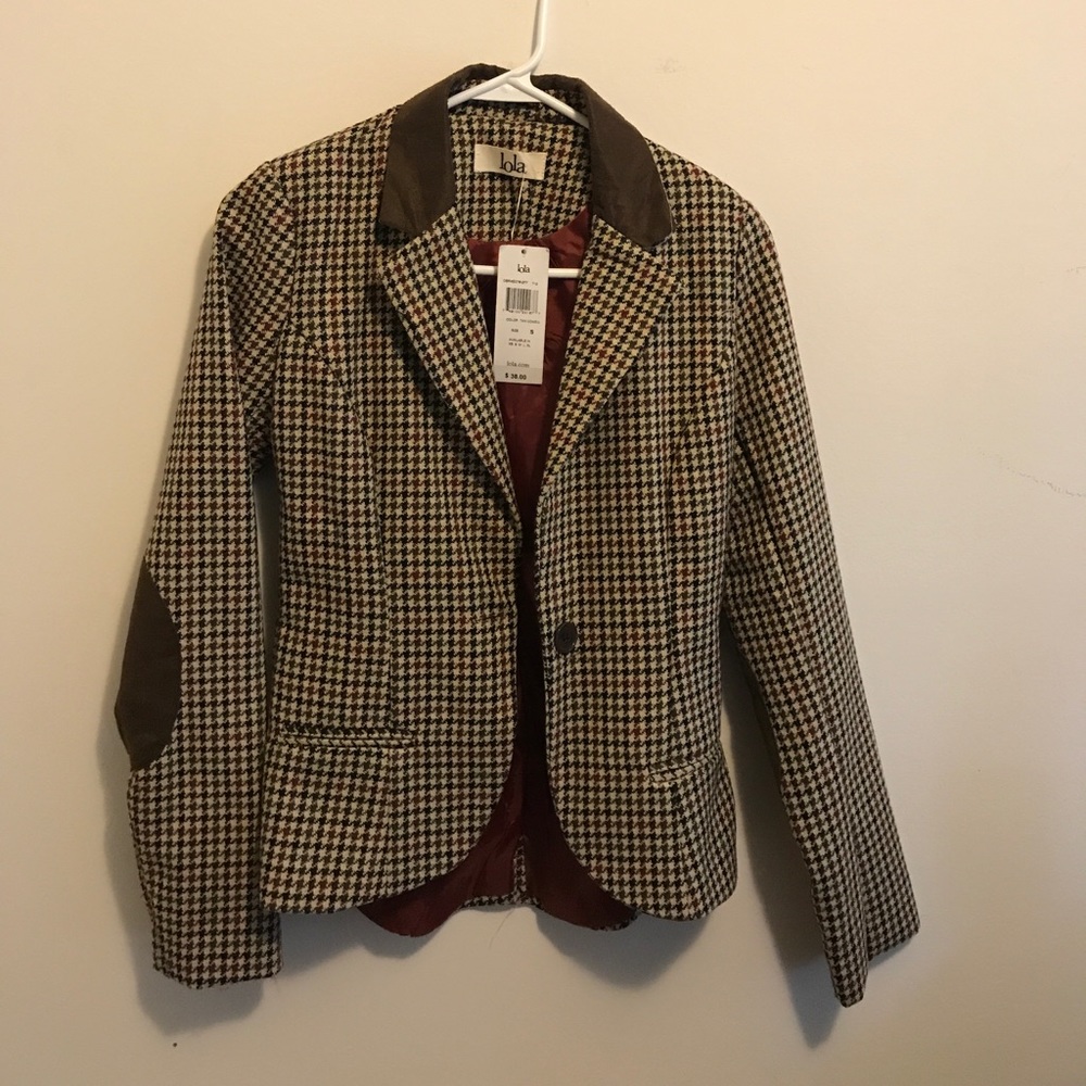 Brown boyfriend blazer
