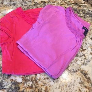 Gap girls size 12 pink and purple shirt set