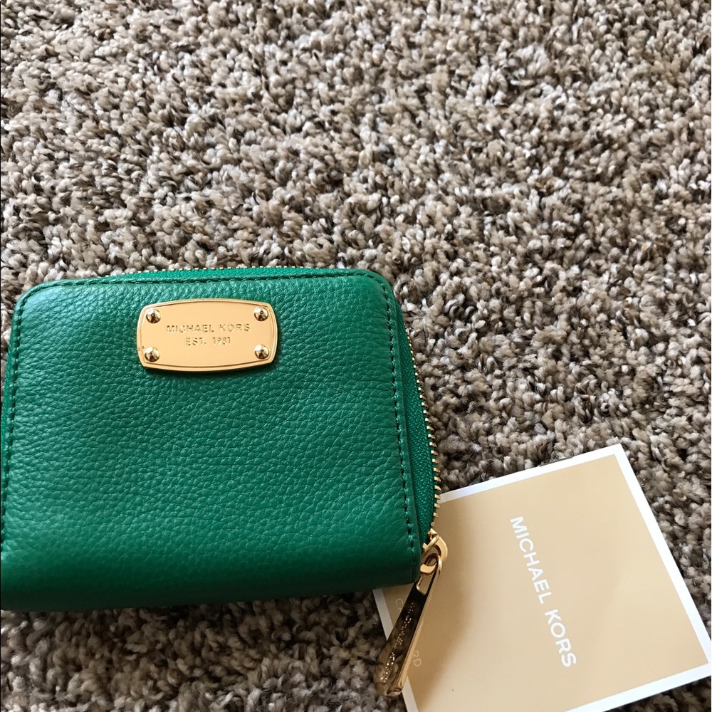 Mk green wallet